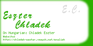 eszter chladek business card